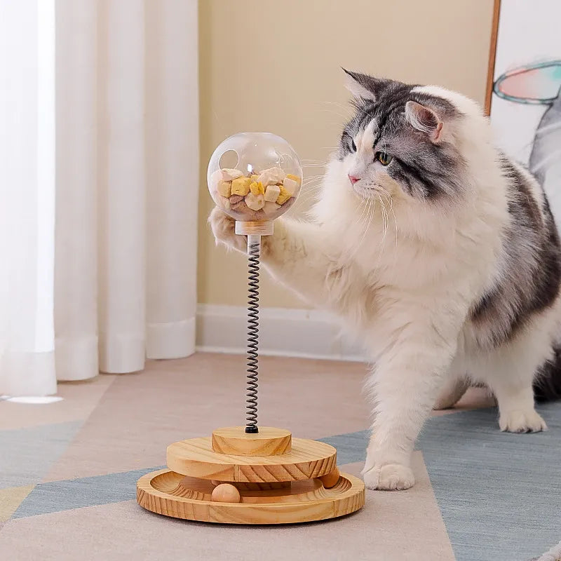 Cat Treat Dispenser Toy Feeder