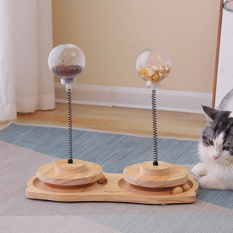 Cat Treat Dispenser Toy Feeder